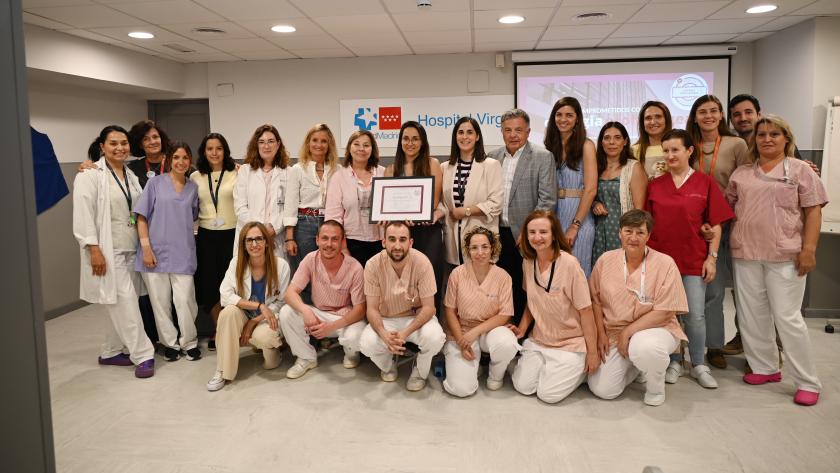 Acto de entrega de la acreditación de "hospital comprometido con la disfagia" en el Hospital Virgen de la Torre