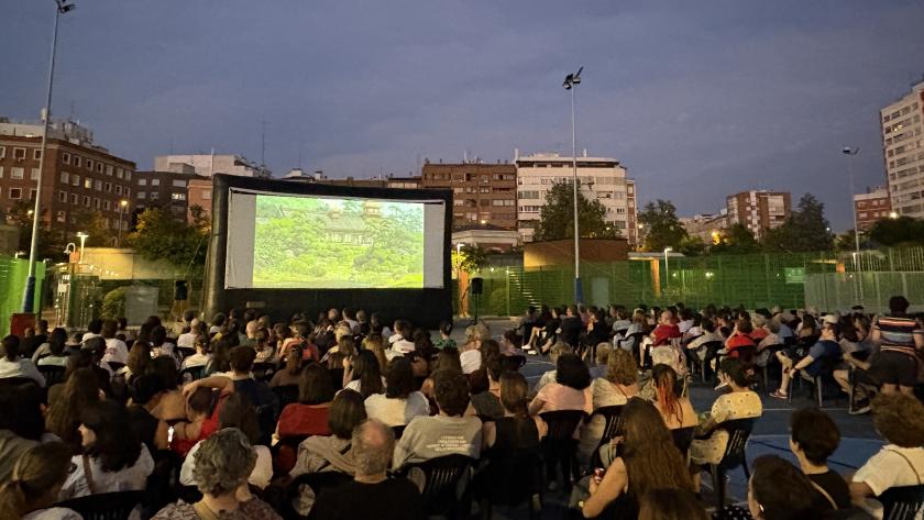 Cine al aire libre edición de Veranos en el parque