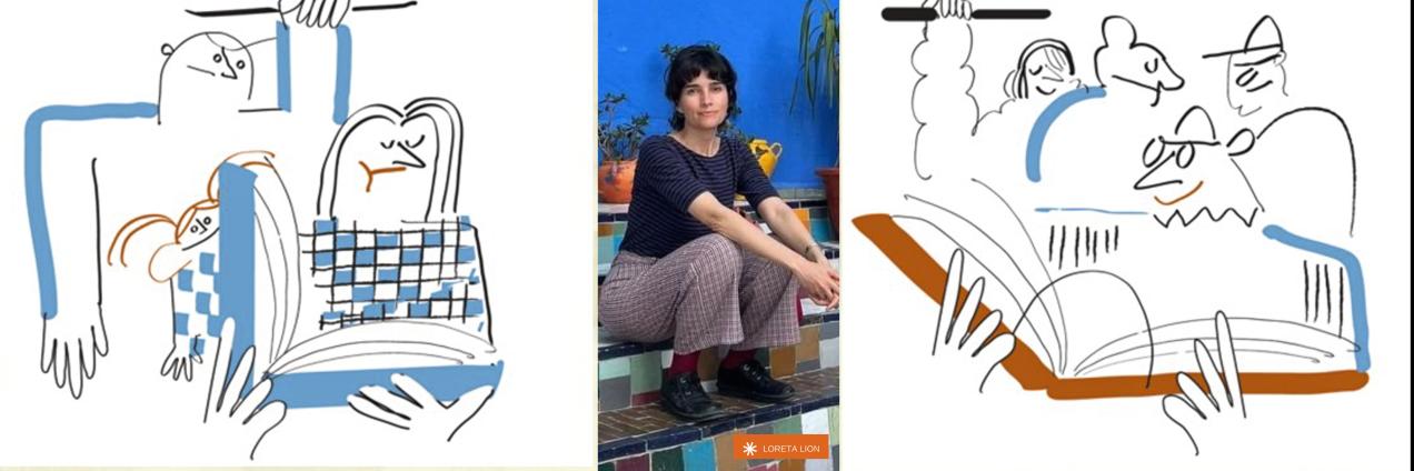 Imagen decorativa, Loreta Lion, caricaturas, humor gráfico