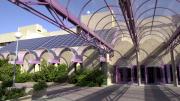 Fachada arcos de cristal Hospital Universitario de Getafe