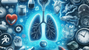 Recreación de unos pulmones rodeados de cosas que les afectan