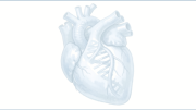 Imagen icónica de un corazón azul sobre fondo blanco