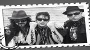 Los tres componentes de LOBOS NEGROS componentes del grupo LOBOS NEGROS