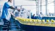Línea de producción de una Industria de bebidas refrescantes