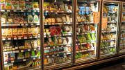 Camara frigorífica expositora de un supermercado