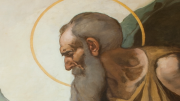 Dos pinturas sobre lienzo de Eduardo Rosales, “San Mateo” y “San Juan Evangelista”