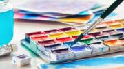 Unas pinturas usadas