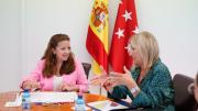 La consejera Fátima Matute durante su reunión con la alcaldesa de Brunete