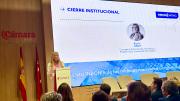 La consejera Rocío Albert en la presentación de la lista de empresas madrileñas midcap