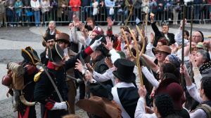 recreación del levantamiento del pueblo madrileño contra el ejército francés
