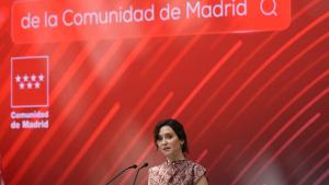 La presidenta Isabel Díaz Ayuso durante la presentación