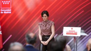 La presidenta Isabel Díaz Ayuso durante la presentación