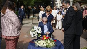 García Martín asiste a la conmemoración del 40º aniversario del atentado de la banda terrorista ETA el 25 de abril de 1986 en la calle Juan Bravo de la capital El consejero Miguel Ángel García Martín en el 40º aniversario del atentado de ETA en la calle Juan Bravo