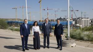 La presidenta Isabel Díaz Ayuso durante su visita 