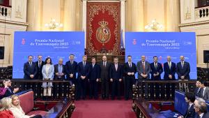 Los consejero Mariano de Paco y Carlos Novillo en el Premio Nacional de Tauromaquia