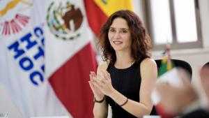 Díaz Ayuso se encuentra con la alcaldesa de Cuauhtémoc, Ciudad de México