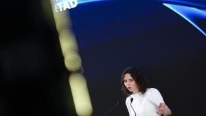 La presidenta Isabel Díaz Ayuso en la Universidad de la Libertad en México