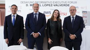 El consejero Miguel López-Valverde durante el desayuno de Executive Forum