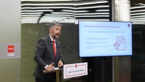 García Martín participa en la presentación de la memoria anual del servicio público de asistencia jurídica gratuita El consejero Miguel Ángel García Martín durante la presentación de la memoria anual del servicio público de asistencia jurídica gratuita
