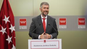 García Martín participa en la presentación de la memoria anual del servicio público de asistencia jurídica gratuita El consejero Miguel Ángel García Martín durante la presentación de la memoria anual del servicio público de asistencia jurídica gratuita