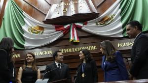 Díaz Ayuso recibe la Medalla de la Libertad de Aguascalientes “en nombre de los ciudadanos de Madrid” que sienten por México un “profundo afecto” La presidenta Isabel Díaz Ayuso en la entrega de la Medalla de la Libertad