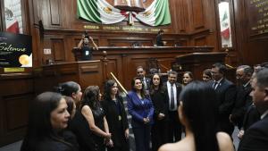 Díaz Ayuso recibe la Medalla de la Libertad de Aguascalientes “en nombre de los ciudadanos de Madrid” que sienten por México un “profundo afecto” La presidenta Isabel Díaz Ayuso en la entrega de la Medalla de la Libertad