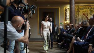 La presidenta Isabel Díaz Ayuso durante el encuentro informativo organizado por el El Mundo