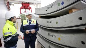 La Comunidad de Madrid conectará en junio las futuras estaciones de Comillas y Madrid Río con el avance de Mayrit en la ampliación de la L11 de Metro El consejero Rodrigo en las instalaciones de Noblejas