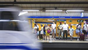 Andén de la estación de metro de Callao