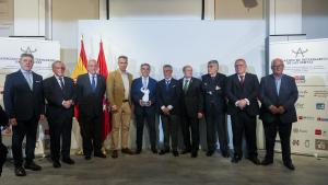 El consejero Carlos Novillo clausurando la gala de la Asociación de Veterinarios de Las Ventas
