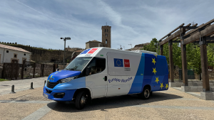 Autobús informativo de la Unión Europea
