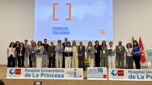 La viceconsejera Laura Gutiérrez durante la inauguración de la Jornada en el Hospital de La Princesa