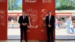 El viceconsejero Luis Martín durante la inauguración de la Feria del Libro de Madrid