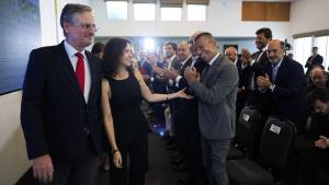 La presidenta Isabel Díaz Ayuso en la Cámara de comercio española en México