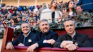 Los consejeros Rodrigo, García Martín y Novillo en Las Ventas