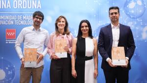 La consejera Mercedes Zarzalejo durante la entrega de los premios que reconocen la innovación de personas que han desarrollado nuevas tecnologías para el tejido productivo y empresarial