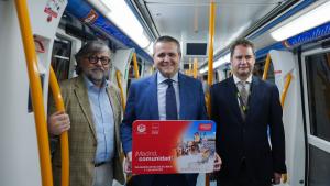 El consejero Rodrigo en la Línea 4 de Metro de Madrid