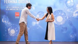 Zarzalejo entrega los VIII premios Fermina Orduña La consejera Mercedes Zarzalejo durante la entrega de los premios que reconocen la innovación de personas que han desarrollado nuevas tecnologías para el tejido productivo y empresarial