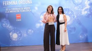 Zarzalejo entrega los VIII premios Fermina Orduña La consejera Mercedes Zarzalejo durante la entrega de los premios que reconocen la innovación de personas que han desarrollado nuevas tecnologías para el tejido productivo y empresarial