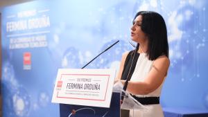 Zarzalejo entrega los VIII premios Fermina Orduña La consejera Mercedes Zarzalejo durante la entrega de los premios que reconocen la innovación de personas que han desarrollado nuevas tecnologías para el tejido productivo y empresarial