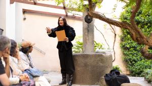 Actuación del personal durante la Visita Guiada a la Casa Museo Lope de Vega 