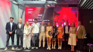 El director general de Deportes Alberto Tomé en la presentación de la quinta edición del torneo Premier Pádel P1