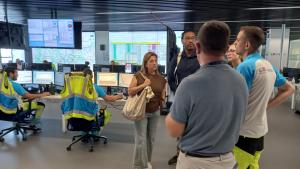 Imagen de la visita al Centro Coordinador del SUMMA 112 de los sanitarios europeos que viajaron a Madrid en el marco del proyecto europeo Hope