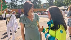 Imagen tras los actos conmemorativos, que se celebraron en el Gómez Ulla