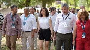 La presidenta Isabel Díaz Ayuso en la Liga de las Liga de Traineras