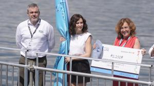 La presidenta Isabel Díaz Ayuso en la Liga de las Liga de Traineras