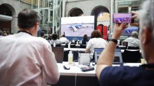 Centro Internacional de Prensa de la visita del Papa León XIV