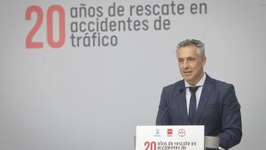 El consejero Carlos Novillo durante el XX Encuentro Nacional de Rescate en Accidentes de Tráfico y Trauma