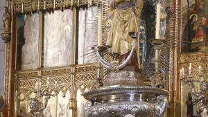La presidenta Isabel Díaz Ayuso en la oración y homenaje del Papa León XIV a la Virgen de la Almudena 