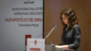 Díaz Ayuso: “Ha sido un verdadero honor y un privilegio ser la puerta de entrada del Santo Padre a España” La presidenta en rueda de prensa para presentar el balance de la visita del Papa León XIV